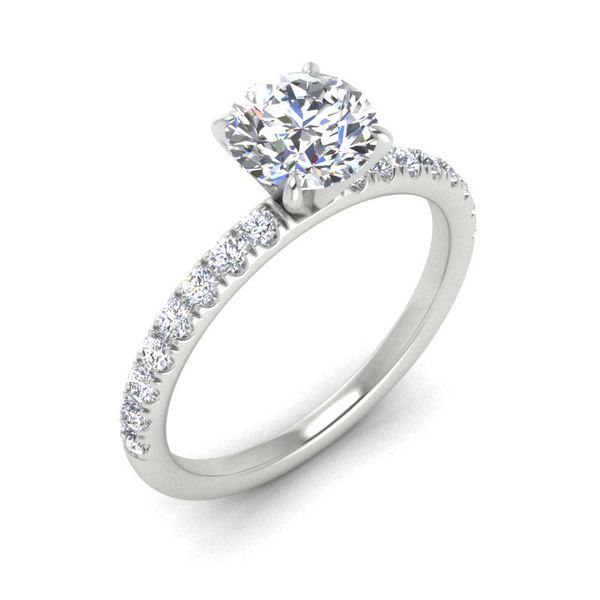 14k Accented Solitaire Engagement Ring Image 3 David Douglas Diamonds & Jewelry Marietta, GA