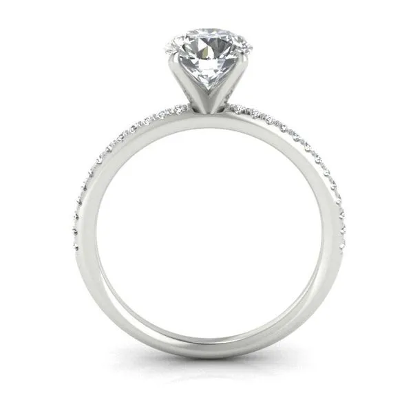 14k Accented Solitaire Engagement Ring