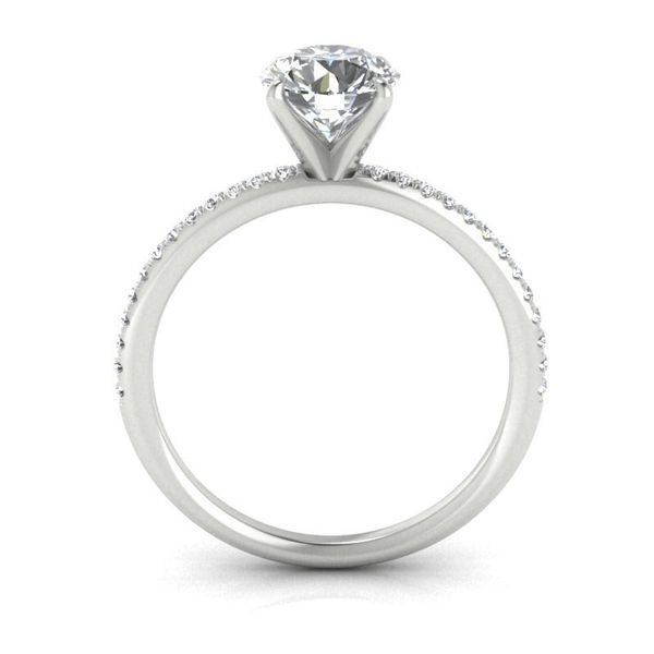 14k Accented Solitaire Engagement Ring Image 2 David Douglas Diamonds & Jewelry Marietta, GA