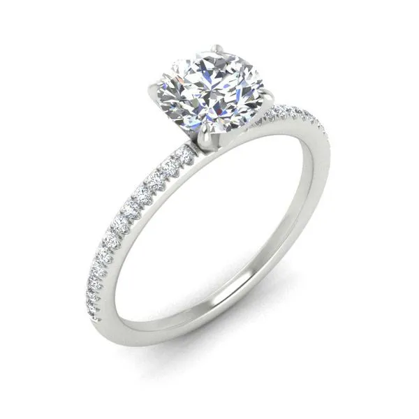 14k Accented Solitaire Engagement Ring