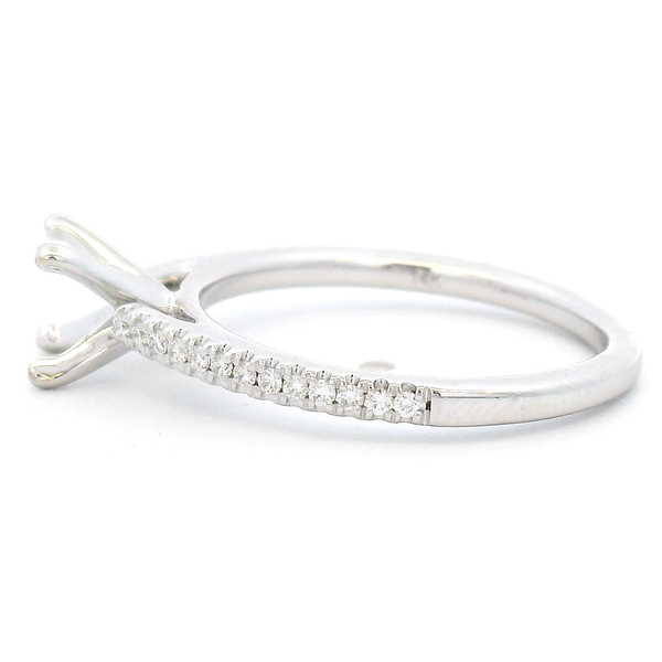 French Pave Engagement Ring | 0.13 ctw Image 2 David Douglas Diamonds & Jewelry Marietta, GA