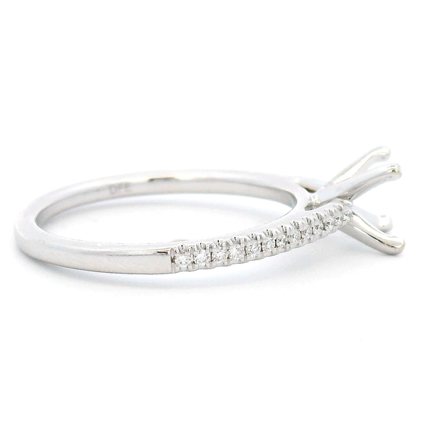 French Pave Engagement Ring | 0.13 ctw Image 4 David Douglas Diamonds & Jewelry Marietta, GA