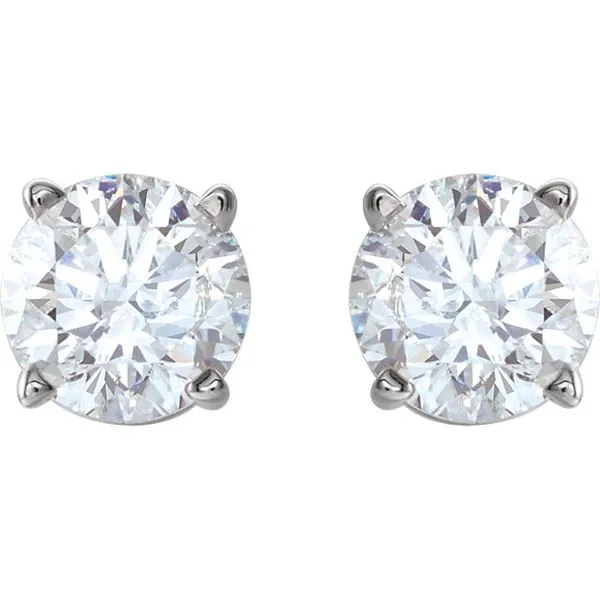 14k White 3 CTW Lab Grown Diamond Earrings David Douglas Diamonds & Jewelry Marietta, GA