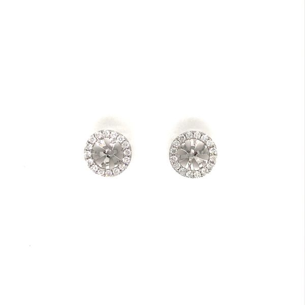 18k White Gold Diamond Earring Jackets David Douglas Diamonds & Jewelry Marietta, GA