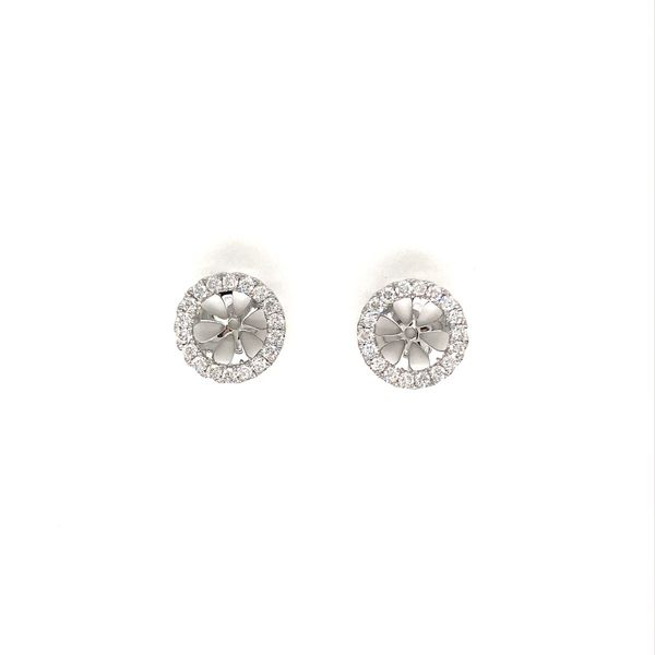 18k White Gold Diamond Earring Jackets David Douglas Diamonds & Jewelry Marietta, GA