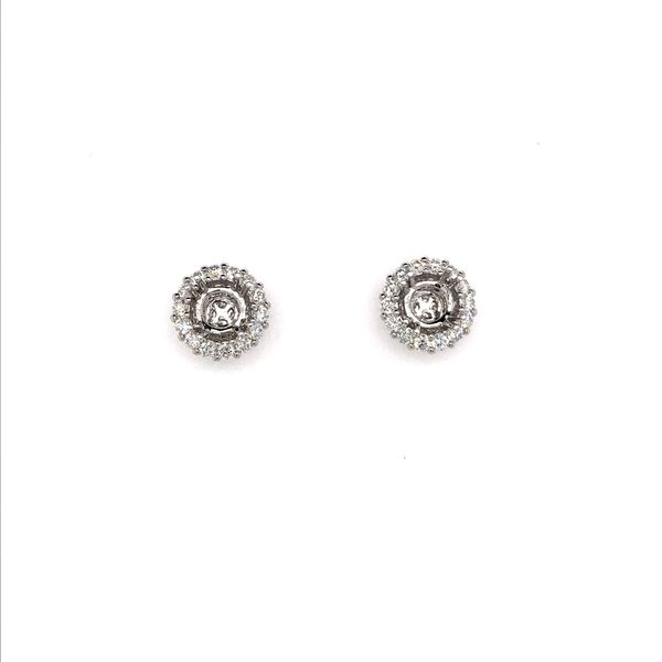 18k White Gold Diamond Earring Jackets David Douglas Diamonds & Jewelry Marietta, GA