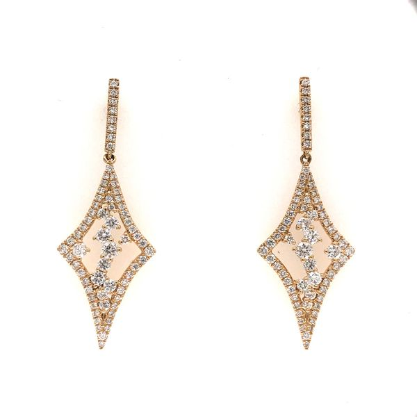 18k Yellow Gold Diamond Earrings David Douglas Diamonds & Jewelry Marietta, GA