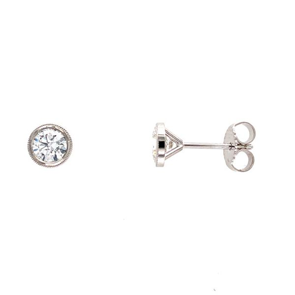 14k White Gold 0.84 CTW Diamond Stud Earrings Image 2 David Douglas Diamonds & Jewelry Marietta, GA