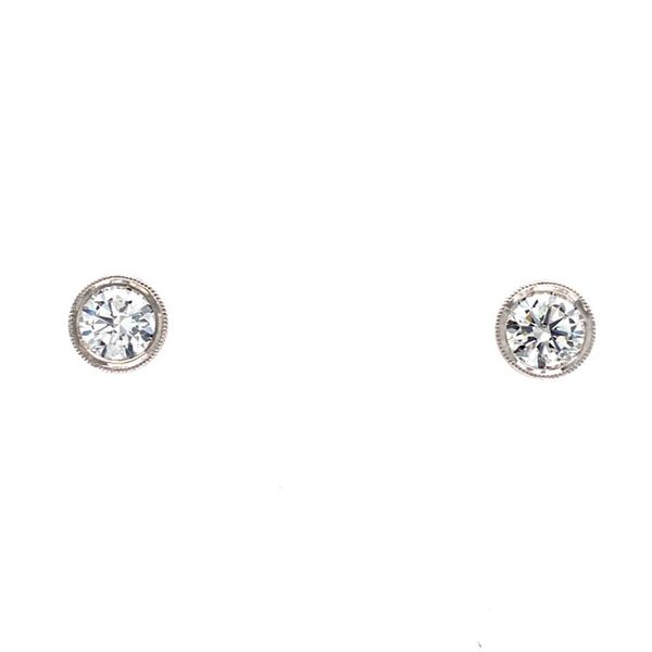 14k White Gold 0.84 CTW Diamond Stud Earrings David Douglas Diamonds & Jewelry Marietta, GA