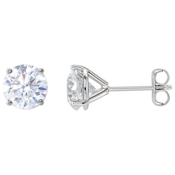 14k White 3 CTW Lab Grown Diamond Earrings Image 2 David Douglas Diamonds & Jewelry Marietta, GA