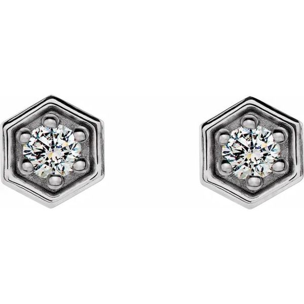 Hexagon Earrings David Douglas Diamonds & Jewelry Marietta, GA