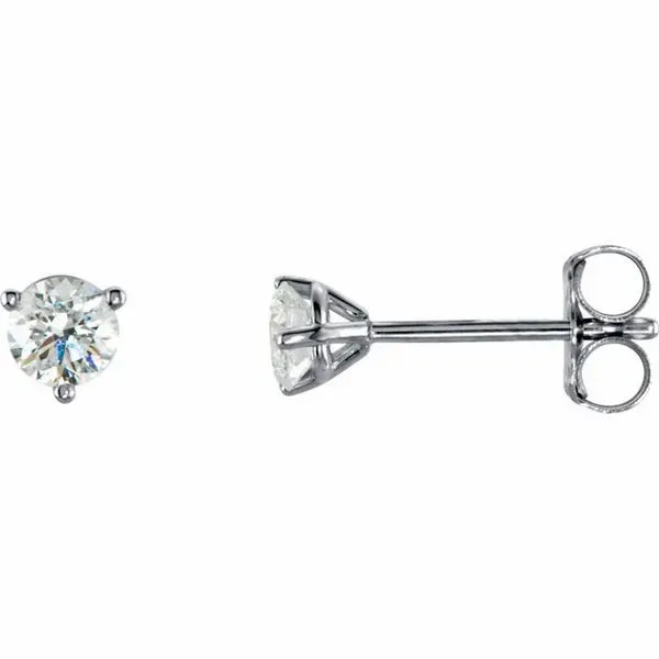 14k White 1/3 CTW Diamond Earrings | Premium Image 2 David Douglas Diamonds & Jewelry Marietta, GA