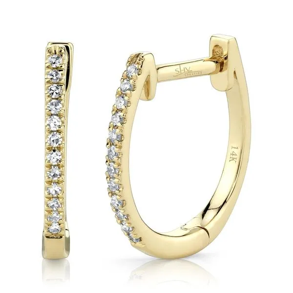 Diamond Huggie Earrings | 12mm David Douglas Diamonds & Jewelry Marietta, GA