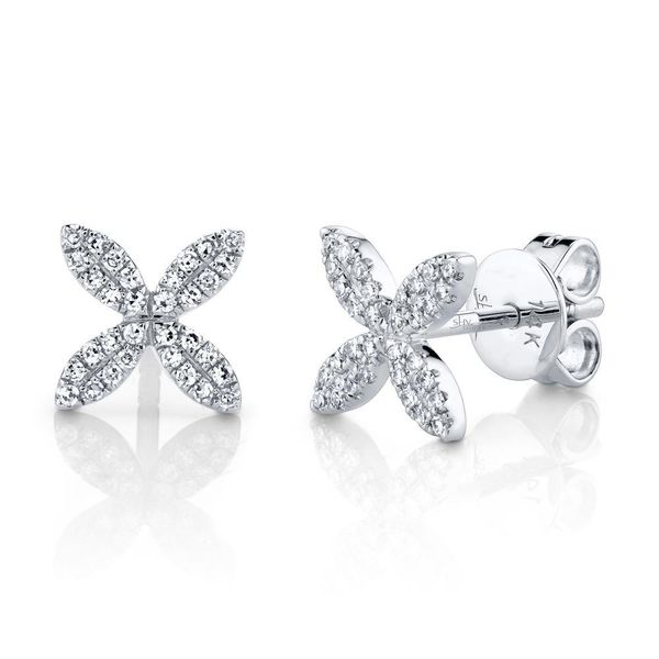 Flower Stud Earrings David Douglas Diamonds & Jewelry Marietta, GA