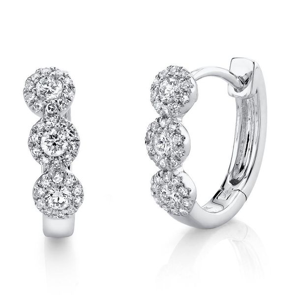 Diamond Huggie Earrings | 12mm David Douglas Diamonds & Jewelry Marietta, GA