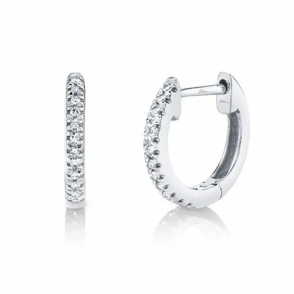 0.07 CT. CLASSIC DIAMOND HUGGIE EARRINGS - SMALL David Douglas Diamonds & Jewelry Marietta, GA