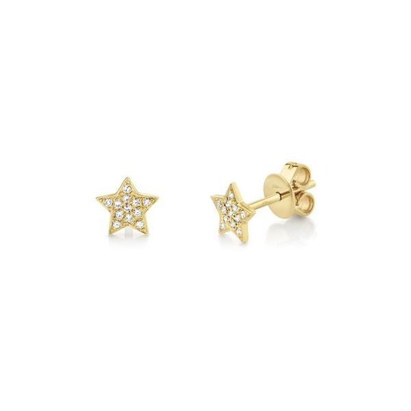 Pave Mini Star Earrings David Douglas Diamonds & Jewelry Marietta, GA