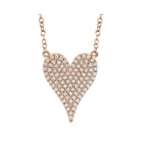 Pave Heart Necklace David Douglas Diamonds & Jewelry Marietta, GA