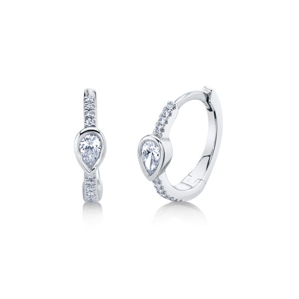 Bezel Huggie Earrings | 12mm David Douglas Diamonds & Jewelry Marietta, GA