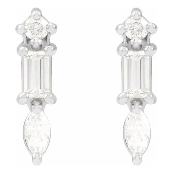 Multi Shape Bar Earrings