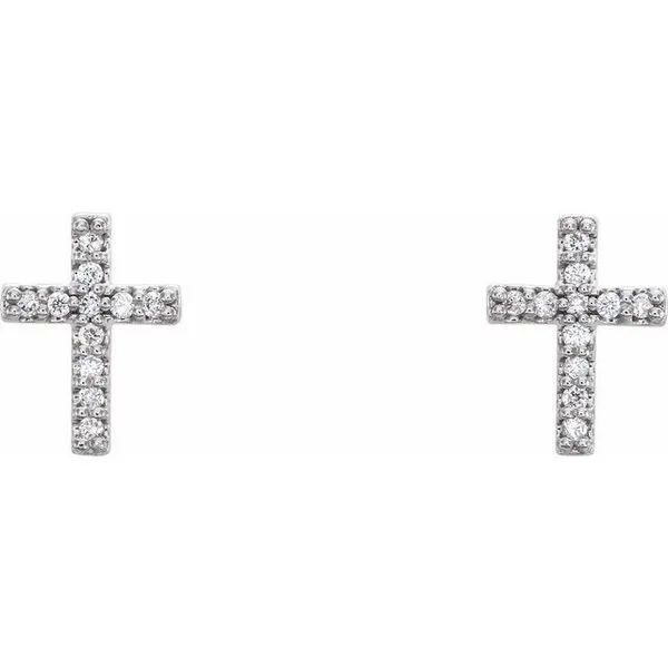 Diamond Cross Earrings Image 2 David Douglas Diamonds & Jewelry Marietta, GA