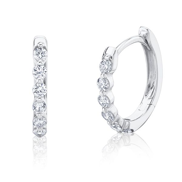 Scallop Huggie Earrings | 12mm David Douglas Diamonds & Jewelry Marietta, GA