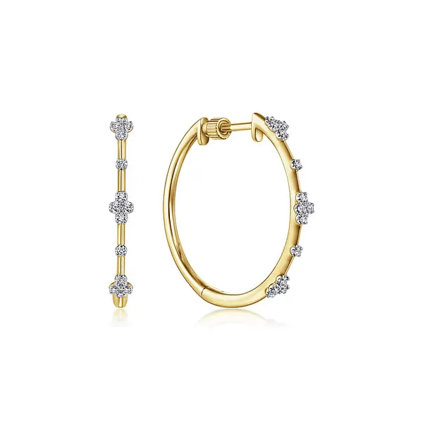 Cluster Hoop Earrings | 20mm