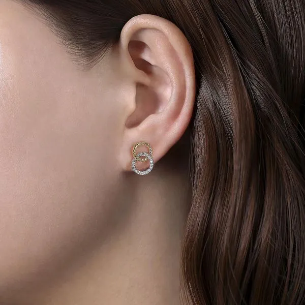 Intertwined Circle Earrings