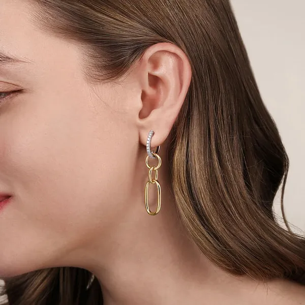 Linked Hoop Earrings