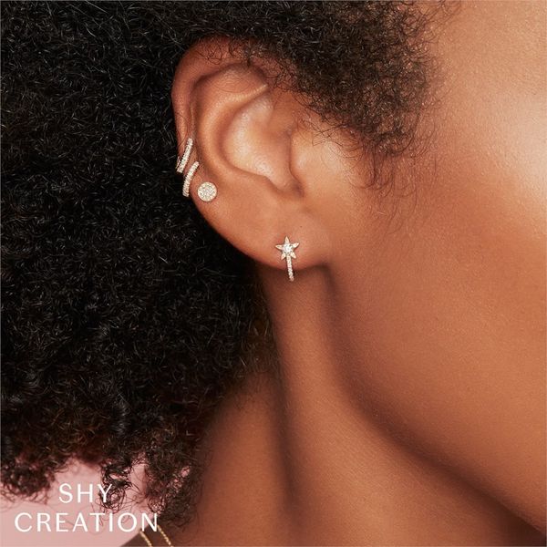 Diamond Pave Stud Earrings Image 5 David Douglas Diamonds & Jewelry Marietta, GA