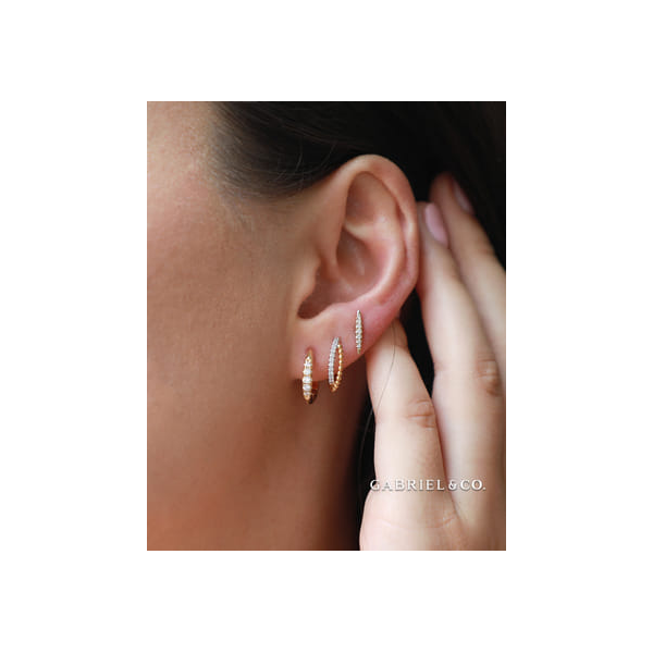 Bujukan Huggie Earrings | 10mm Image 4 David Douglas Diamonds & Jewelry Marietta, GA