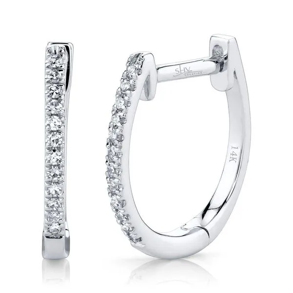 Diamond Huggie Earrings | 12mm David Douglas Diamonds & Jewelry Marietta, GA