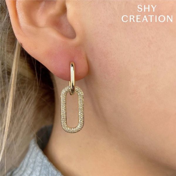 Pave Dangle Earrings Image 3 David Douglas Diamonds & Jewelry Marietta, GA