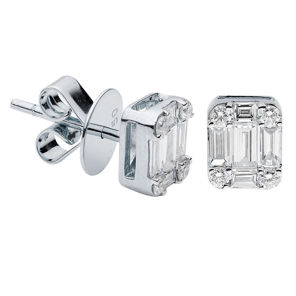 Cluster Stud Earrings David Douglas Diamonds & Jewelry Marietta, GA