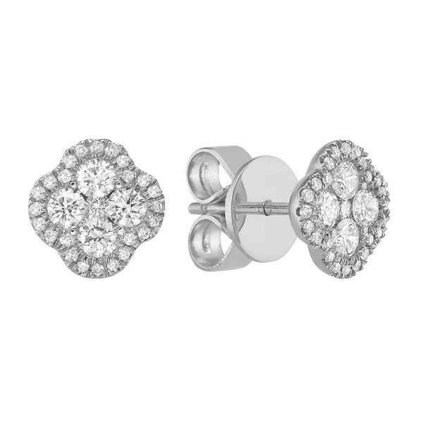 Clover Halo Earrings David Douglas Diamonds & Jewelry Marietta, GA