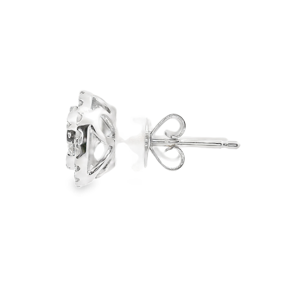 Cluster Halo Earrings Image 3 David Douglas Diamonds & Jewelry Marietta, GA