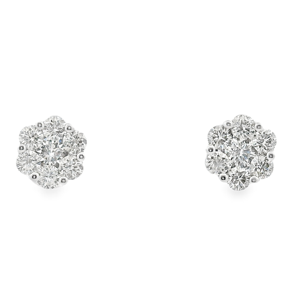 Small Cluster Earrings Image 2 David Douglas Diamonds & Jewelry Marietta, GA