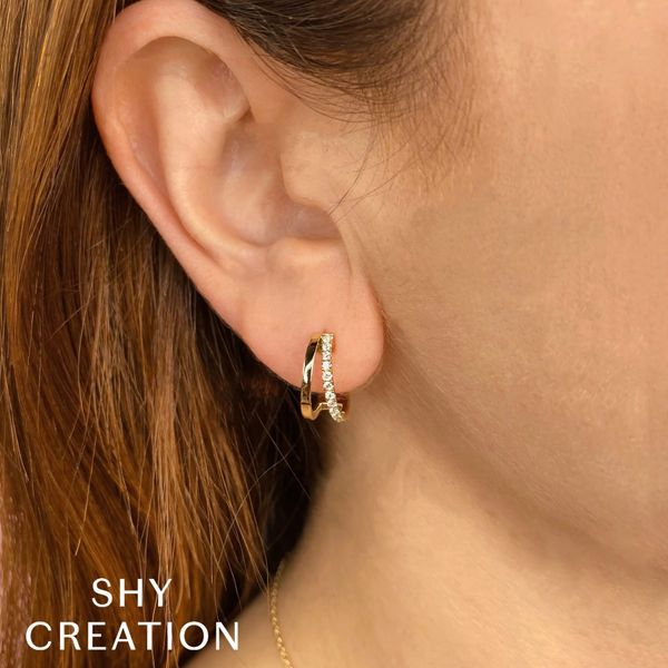 Split Hoop Earrings Image 2 David Douglas Diamonds & Jewelry Marietta, GA