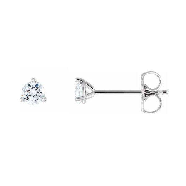 14k White 1/3 CTW Lab Grown Diamond Earrings Image 2 David Douglas Diamonds & Jewelry Marietta, GA