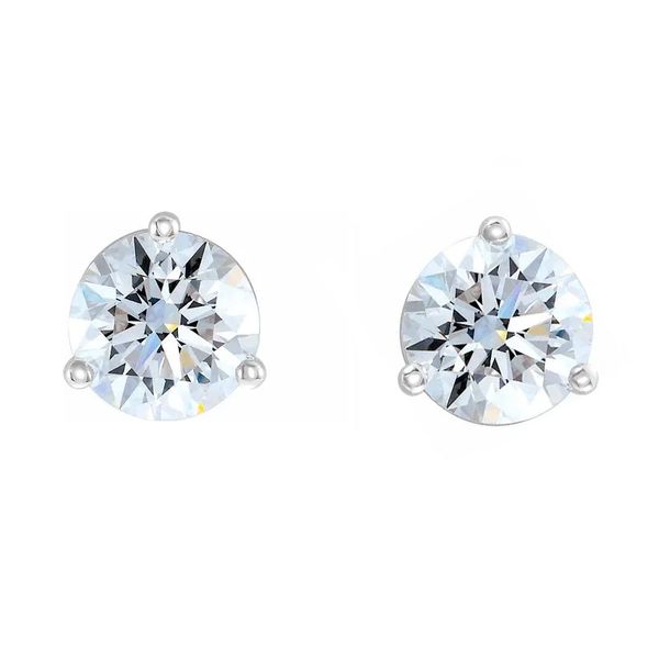 14k White 1 1/2 CTW Lab Grown Diamond Earrings David Douglas Diamonds & Jewelry Marietta, GA