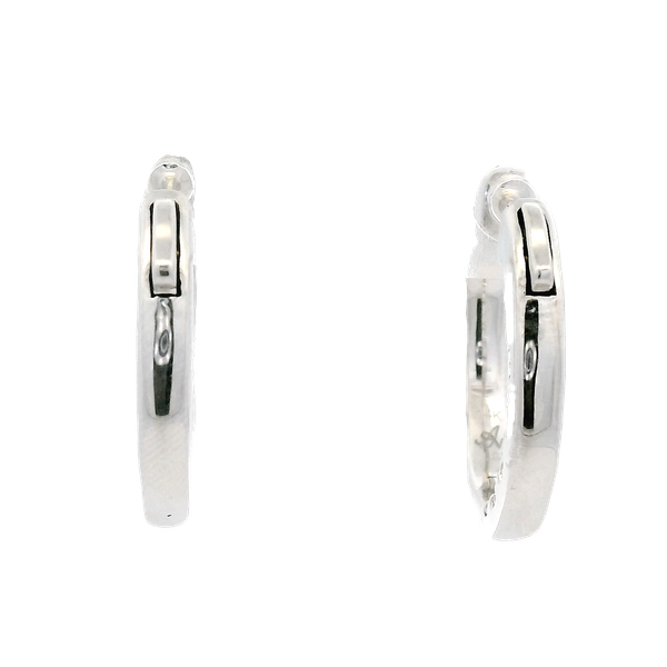 Classic Hoop Earrings | 18mm Image 3 David Douglas Diamonds & Jewelry Marietta, GA