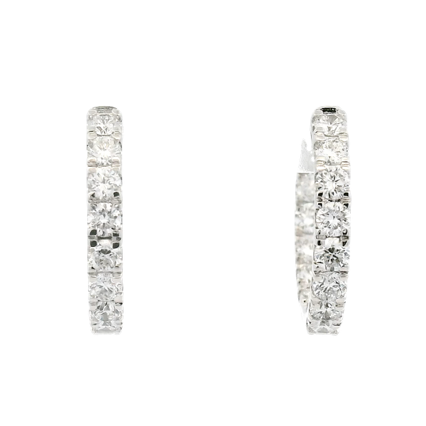 Classic Hoop Earrings | 18mm David Douglas Diamonds & Jewelry Marietta, GA