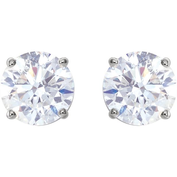 14k White 1 1/2 CTW Diamond Earrings | Premium David Douglas Diamonds & Jewelry Marietta, GA
