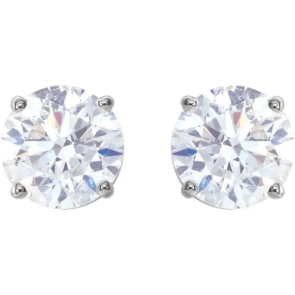 14k White 1 1/2 CTW Diamond Earrings | Premium David Douglas Diamonds & Jewelry Marietta, GA