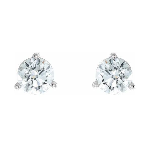 14k White 3/4 CTW Lab Grown Diamond Earrings David Douglas Diamonds & Jewelry Marietta, GA