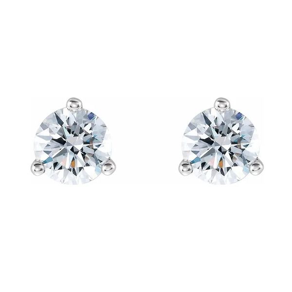 14k White 1/2 CTW Lab Grown Diamond Earrings David Douglas Diamonds & Jewelry Marietta, GA