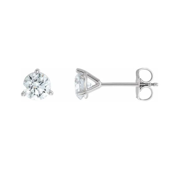 14k White 3/4 CTW Lab Grown Diamond Earrings Image 2 David Douglas Diamonds & Jewelry Marietta, GA