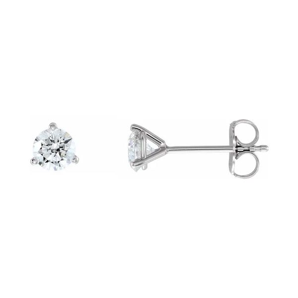 14k White 2 CTW Lab Grown Diamond Earrings Image 2 David Douglas Diamonds & Jewelry Marietta, GA