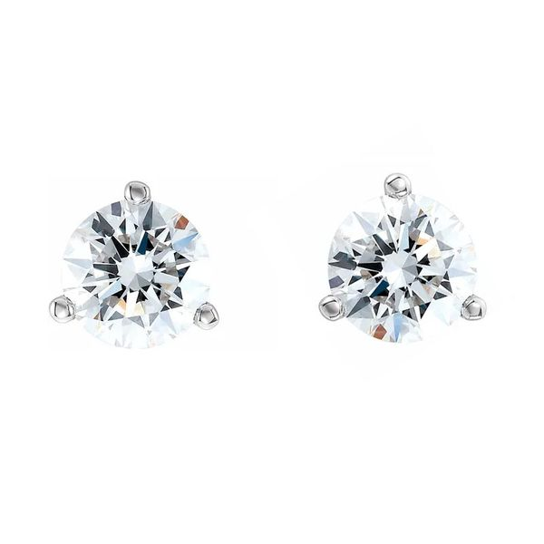 14k White 1 CTW Lab Grown Diamond Earrings David Douglas Diamonds & Jewelry Marietta, GA