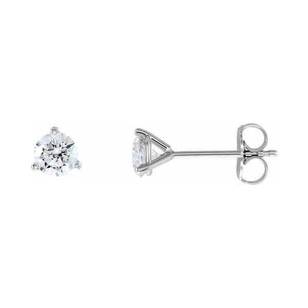 14k White 2 CTW Lab Grown Diamond Earrings